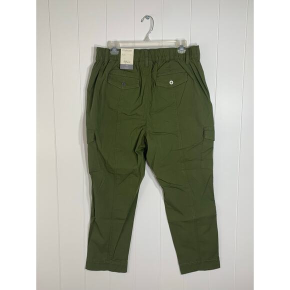 NWT - Style & Co Women’s Straight Leg Green Cargo Mid Rise Pants Size 12 - Picture 6 of 8